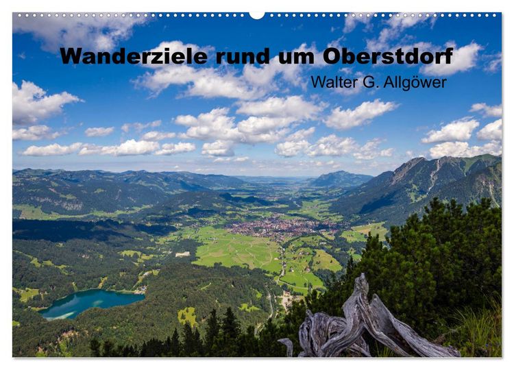Produktbild: Wanderziele rund um Oberstdorf (Wandkalender 2026 DIN A2 quer), CALVENDO Monatskalender