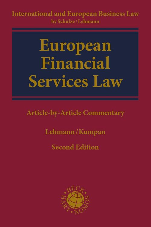 Produktbild: European Financial Services Law