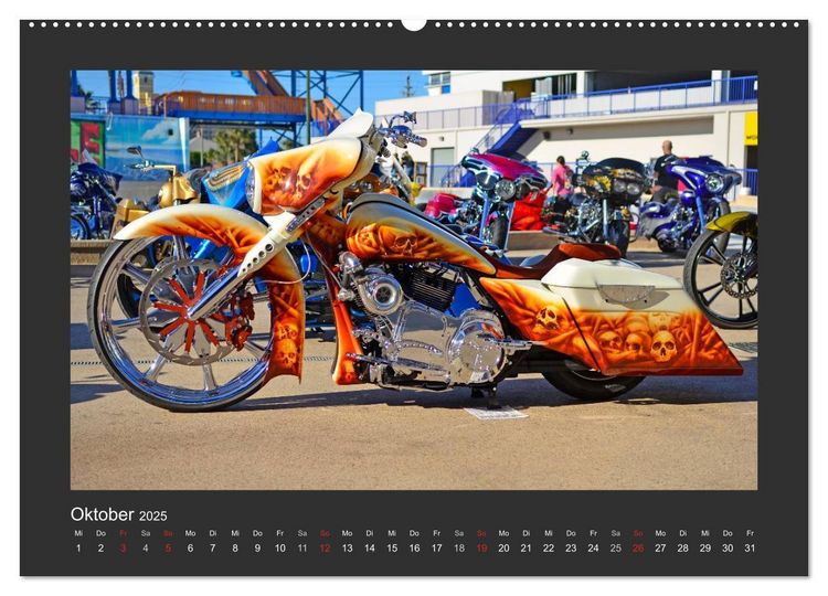 Produktbild: BEST OF HARLEY-DAVIDSON BAGGER-STYLE (Wandkalender 2025 DIN A2 quer), CALVENDO Monatskalender