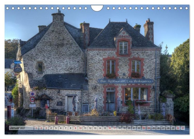 Produktbild: Rochefort-en-Terre, das Reiseziel in der Bretagne (Wandkalender 2027 DIN A4 quer), CALVENDO Monatskalender
