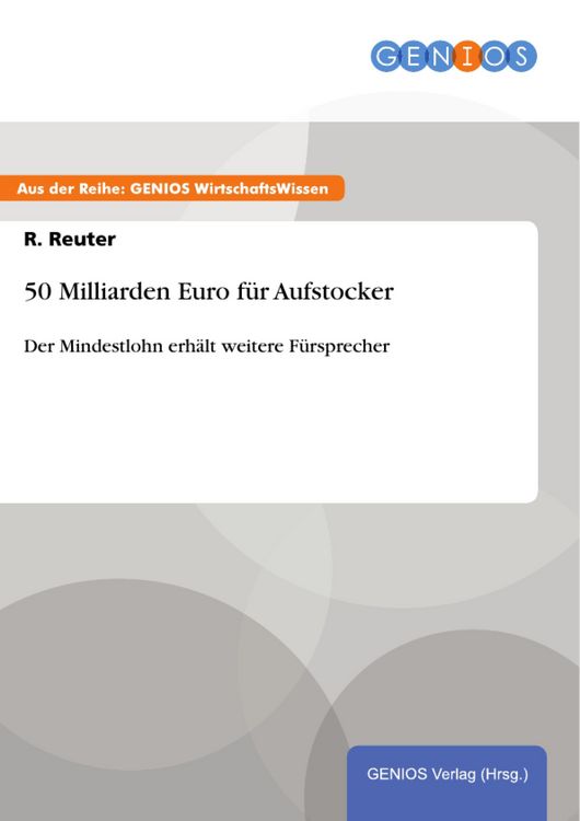 Produktbild: 50 Milliarden Euro f&uuml;r Aufstocker