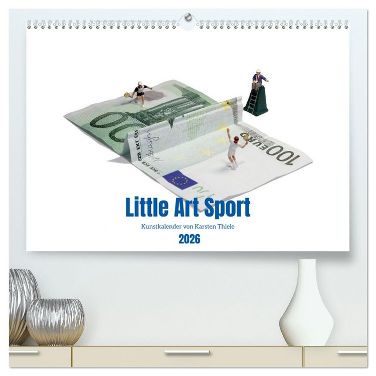 Produktbild: Little Art Sport Kunstkalender (hochwertiger Premium Wandkalender 2026 DIN A2 quer), Kunstdruck in Hochglanz