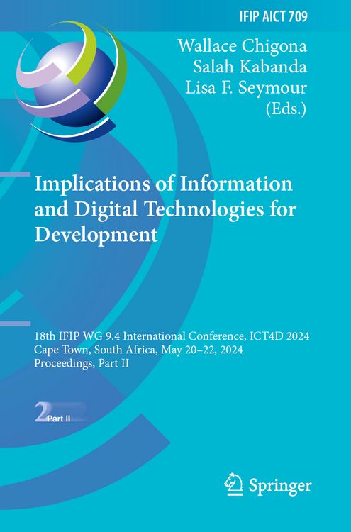 Produktbild: Implications of Information and Digital Technologies for Development