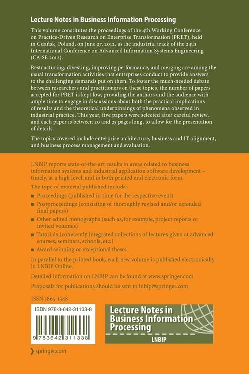 Produktbild: Practice-Driven Research on Enterprise Transformation