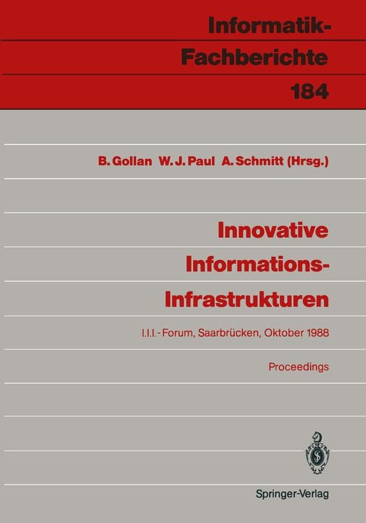 Produktbild: Innovative Informations-Infrastrukturen