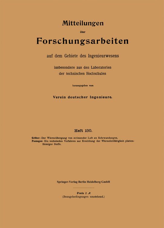 Produktbild: Mitteilungen &uuml;ber Forschungsarbeiten auf dem Gebiete des Ingenieurwesens