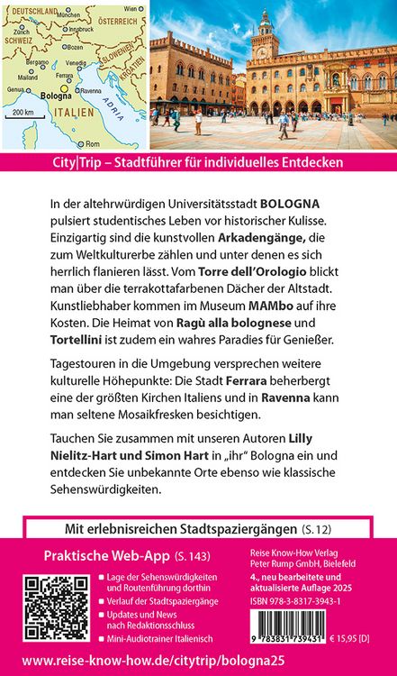 Produktbild: Reise Know-How CityTrip Bologna