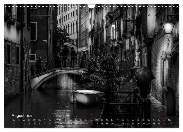 Produktbild: Venedig - Licht und Schatten (Wandkalender 2026 DIN A3 quer), CALVENDO Monatskalender