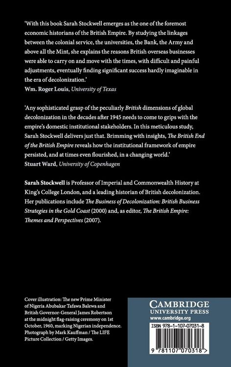 Produktbild: The British End of the British Empire