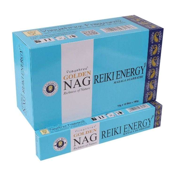 Produktbild: R&auml;ucherst&auml;bchen Vijayshree "Golden Nag Reiki Energy" 15gr.