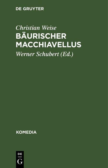 Produktbild: B&auml;urischer Macchiavellus