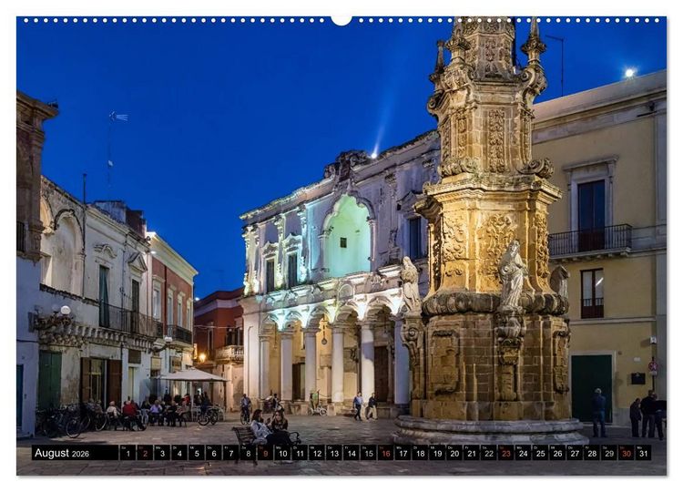 Produktbild: Gallipoli und Apulien - Faszination S&uuml;ditalien (hochwertiger Premium Wandkalender 2026 DIN A2 quer), Kunstdruck in Hochglanz