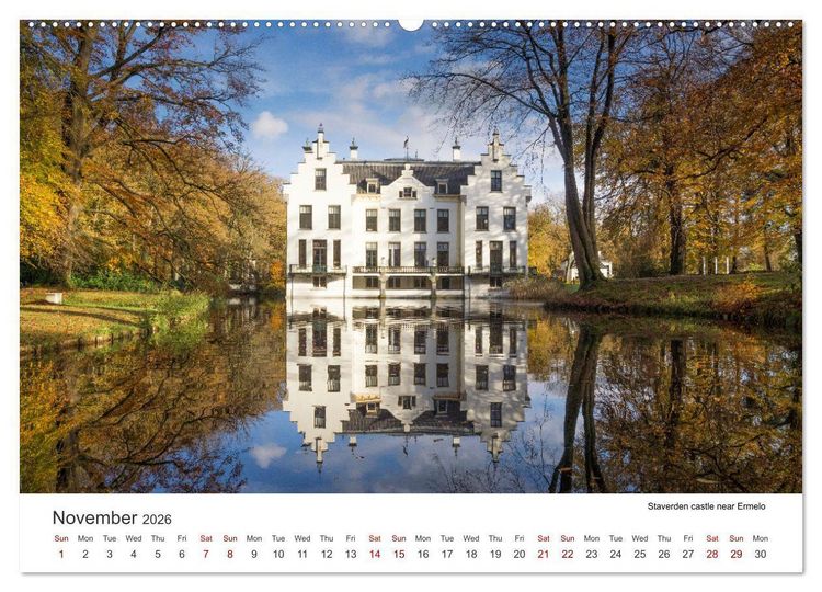 Produktbild: Beautiful castles in the Netherlands (High Quality Premium Wall Calendar 2026 DIN A2 landscape),CALVENDO 12 Month Wall Calendar