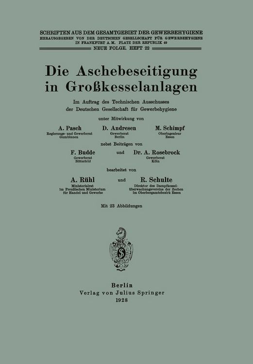 Produktbild: Die Aschebeseitigung in Gro&szlig;kesselanlagen