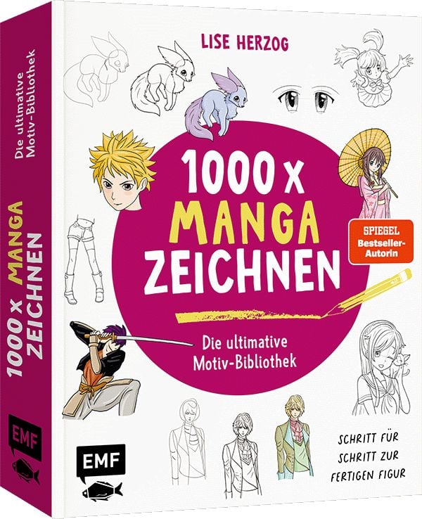 Produktbild: Die ultimative Motiv-Bibliothek &ndash;&nbsp;1000 x Manga zeichnen