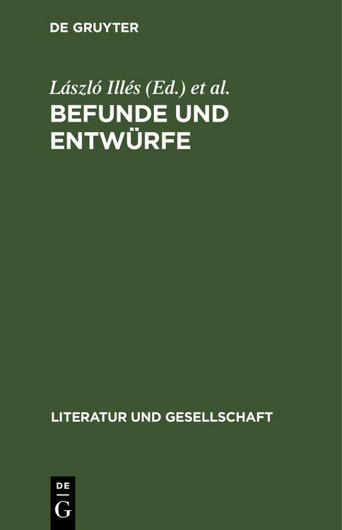 Produktbild: Befunde und Entw&uuml;rfe