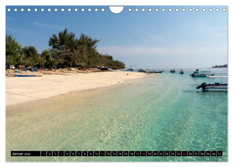 Produktbild: Indonesien: Gili Inseln (Wandkalender 2026 DIN A4 quer), CALVENDO Monatskalender