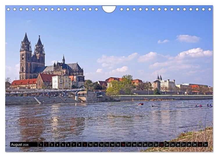 Produktbild: Fr&uuml;hling in Magdeburg (Wandkalender 2026 DIN A4 quer), CALVENDO Monatskalender