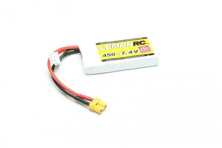 Produktbild: LemonRC Modellbau-Akkupack (LiPo) 7.4V 450 mAh Zellen-Zahl: 2 35 C Softcase XT30