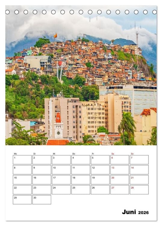 Produktbild: Rio de Janeiro - Reiseplaner (Tischkalender 2026 DIN A5 hoch), CALVENDO Monatskalender