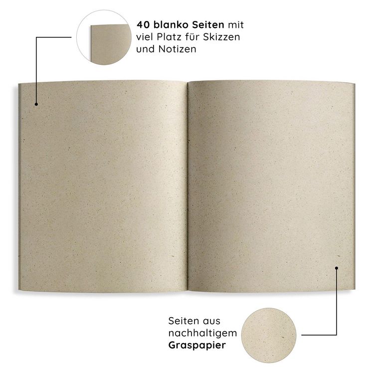 Produktbild: matabooks - A5 Notizheft aus Graspapier - Maya Farbe: Carrot