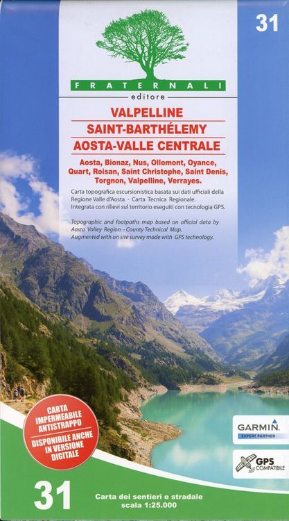 Produktbild: Carta n. 31. Valpelline, Saint-Barth&eacute;lemy, Aosta 1:25.000