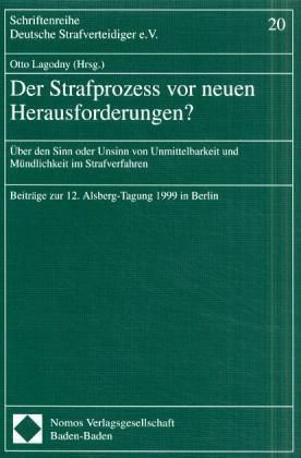Produktbild: Der Strafprozess vor neuen Herausforderungen?