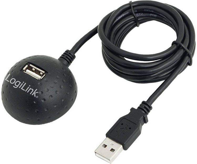 Produktbild: LogiLink USB-Kabel USB 2.0 USB-A Buchse, USB-A Stecker 1.50m CU0013B