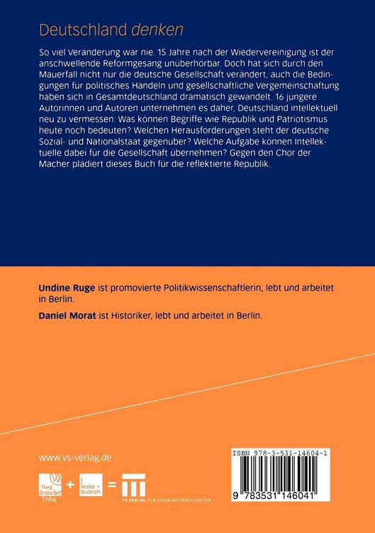 Produktbild: Deutschland denken