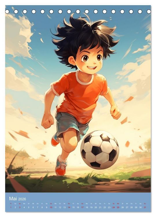 Produktbild: Manga-Boys. Die Abenteuer liebenswerter Jungs (Tischkalender 2026 DIN A5 hoch), CALVENDO Monatskalender