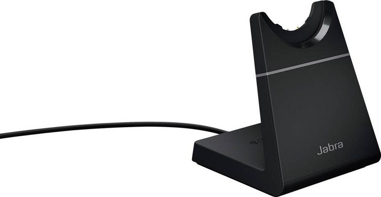 Produktbild: Jabra Evolve2 65 MS On Ear Headset Bluetooth&reg; Stereo Schwarz Lautst&auml;rkeregelung, Batterieladeanzeige, Mikrofon-Stummschaltung Telefon