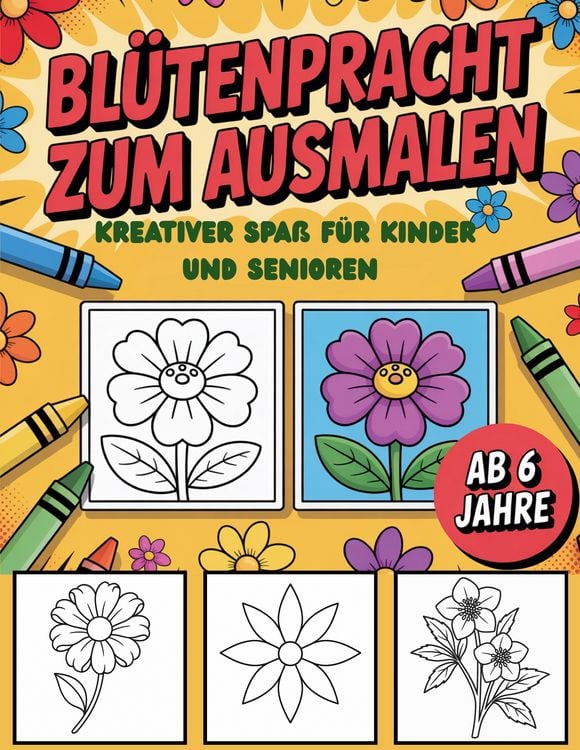 Produktbild: Bl&uuml;tenpracht zum Ausmalen