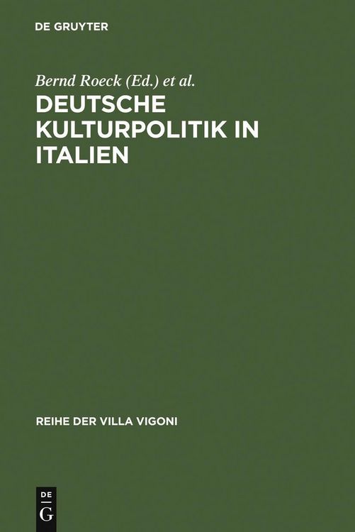 Produktbild: Deutsche Kulturpolitik in Italien