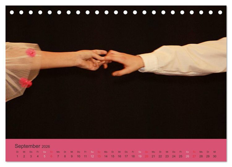 Produktbild: M&auml;dchentr&auml;ume - Ballett und Tanz (Tischkalender 2026 DIN A5 quer), CALVENDO Monatskalender