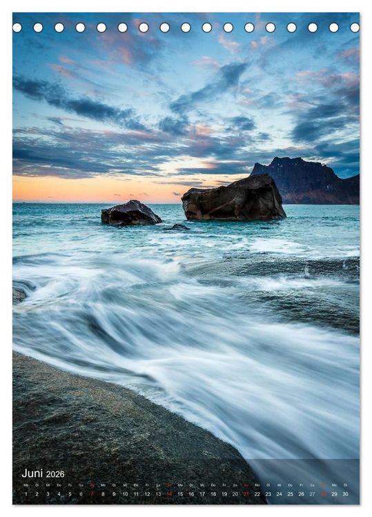 Produktbild: Mystische Lofoten (Tischkalender 2026 DIN A5 hoch), CALVENDO Monatskalender