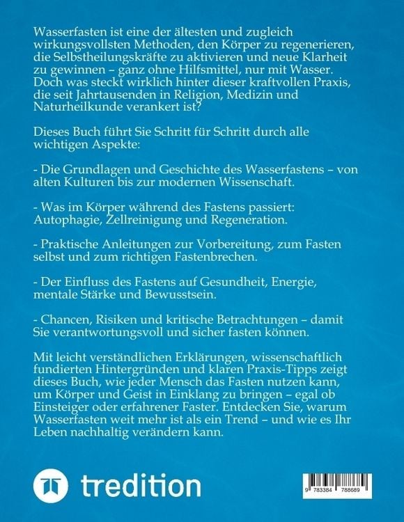 Produktbild: Wasserfasten einfach erkl&auml;rt