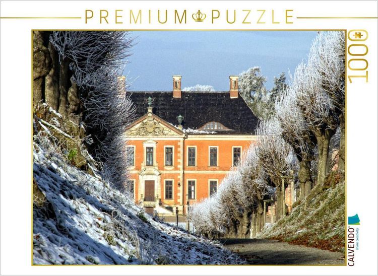 Produktbild: CALVENDO Puzzle Winter in Schloss Bothmer im Kl&uuml;tzer Winkel | 1000 Teile Lege-Gr&ouml;&szlig;e 64x48cm Foto-Puzzle f&uuml;r gl&uuml;ckliche Stunden