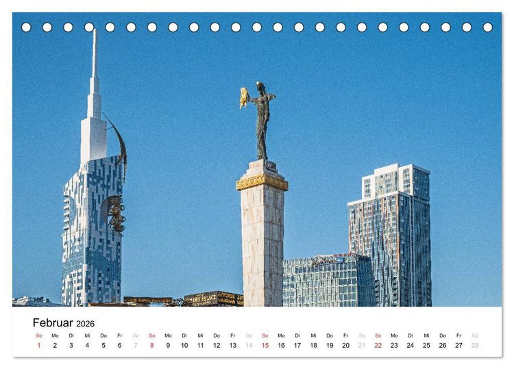 Produktbild: Eine Reise durch Georgien (Tischkalender 2026 DIN A5 quer), CALVENDO Monatskalender