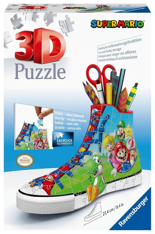 Produktbild: 3D Puzzle Ravensburger Sneaker Super Mario 108 Teile