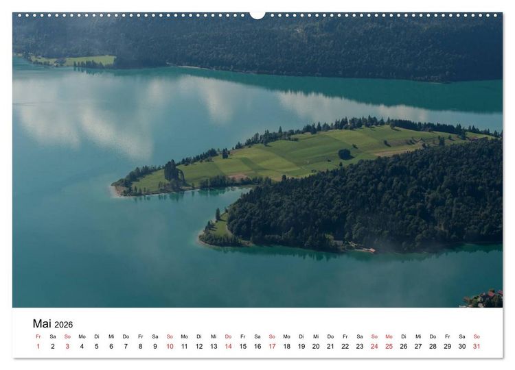 Produktbild: Berge und Seen rund um die Zugspitze (hochwertiger Premium Wandkalender 2026 DIN A2 quer), Kunstdruck in Hochglanz