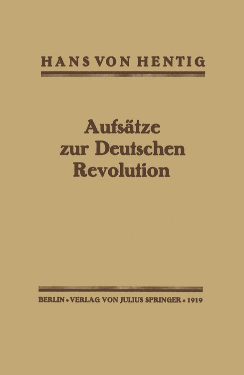 Produktbild: Aufs&auml;tze zur Deutschen Revolution