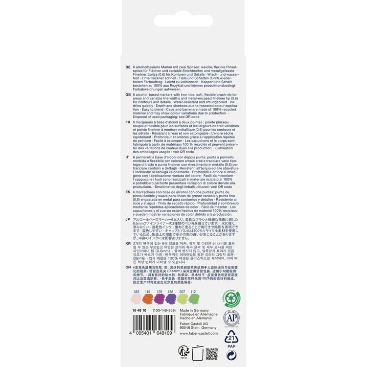 Produktbild: Faber-Castell Goldfaber Sketch Marker Graphic Novel 6er Set