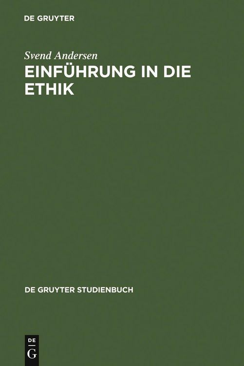 Produktbild: Einf&uuml;hrung in die Ethik