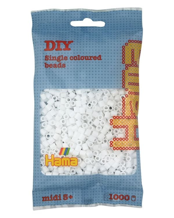 Produktbild: Hama&reg; B&uuml;gelperlen Perlen, wei&szlig;, 1.000 St&uuml;ck.