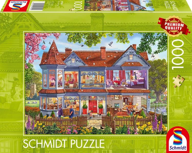Produktbild: Schmidt Spiele - Haus im Frühling, 1.000 Teile