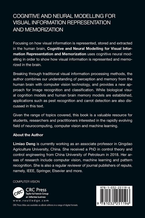 Produktbild: Cognitive and Neural Modelling for Visual Information Representation and Memorization