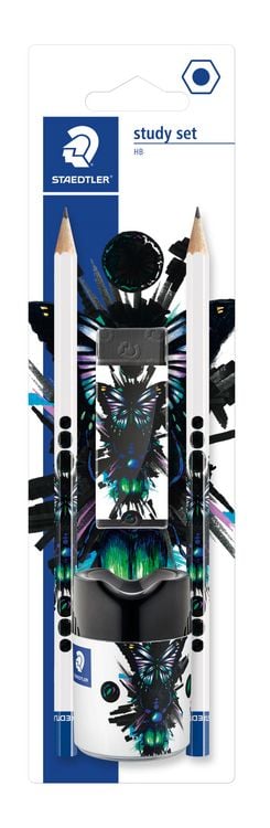 Produktbild: STAEDTLER Bleistifte Noris 130 Edition cool & cute, HB 2er Set, 1 Radierer + Spitzer