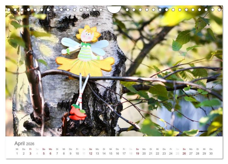 Produktbild: Engel in Haus und Garten (Wandkalender 2026 DIN A4 quer), CALVENDO Monatskalender