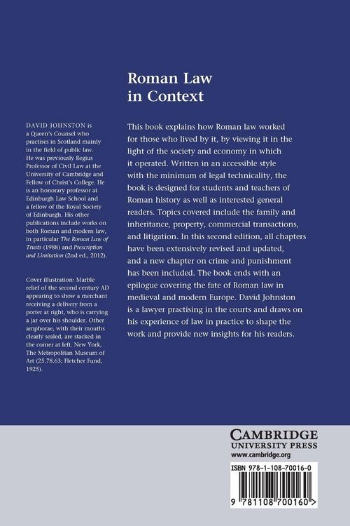 Produktbild: Roman Law in Context