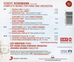 Produktbild: Vinocour, L: S&auml;mtliche Werke f&uuml;r Klavier und Orchester